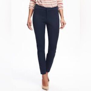 Old Navy The Pixie Mid-Rise Ankle Pants Skinny Navy 10 Tall